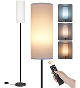 Dimmable Floor Lamp for Living Room with Remote and Foot Switch, Corner Floor Lamp, Modern Standi...