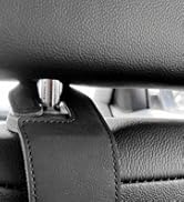 Teoenix Car Seat Headrest Hook, 2 Pack Leather Car Purses and Bags Hooks Holder Hanger for Car Gr...