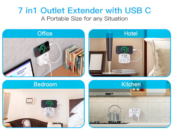 Multi Plug Outlet Extender