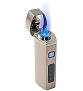 Pardo Electric Cigar Lighter - Triple Flame Butane Torch Lighter - Refillable, Adjustable, Windpr...