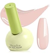 MelodySusie Highly Pigmented Gel Nail Polish, 0.56 Fl Oz Soak Off UV LED Nude Gel Polish, Plant-B...