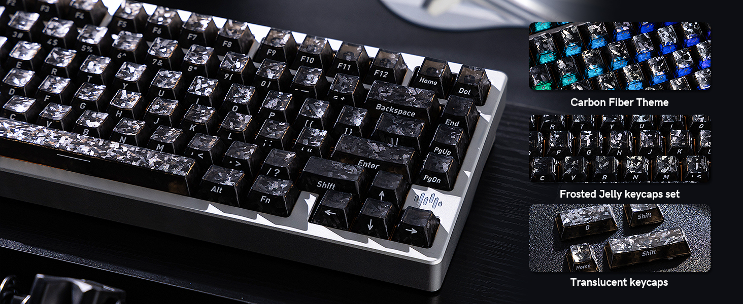 Clear keycaps,Translucent keycaps,Shine Throug Key caps,Side Print,Cherry Profile custom Keycaps