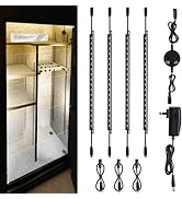 TORCHSTAR LED Safe Lighting Kit 5CCT, (4) 12 Inch Linkable Light Bars, 3000K/3500K/4000K/4500K/50...