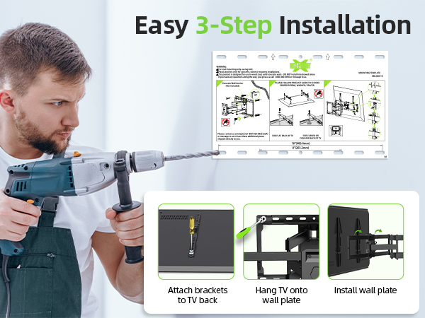Full Motion TV Wall Mount