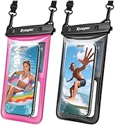 Rynapac Waterproof Phone Pouch Floating - 2Pack, [Up to 8.5''] IPX8 Waterproof Phone Case with La...