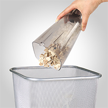 0.8L large capacity dustbin