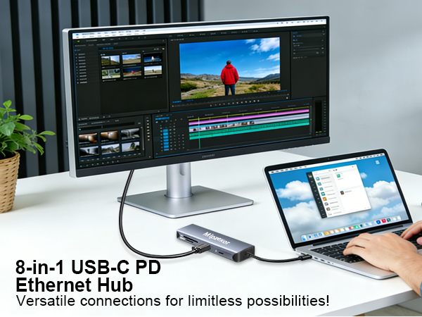 8 in 1 laptop docking station