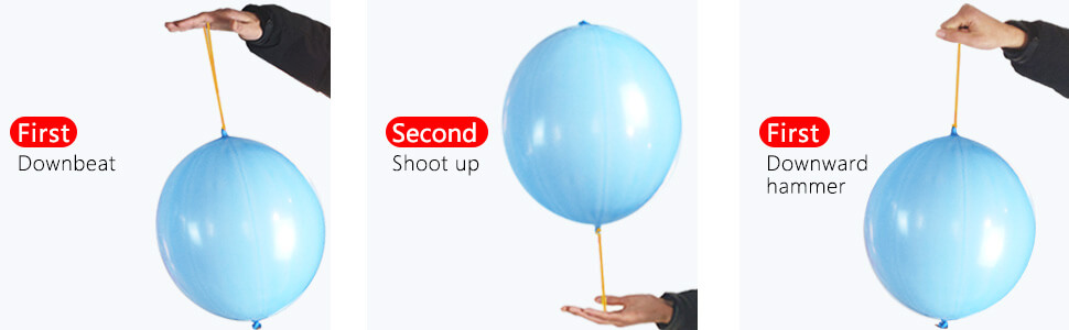 punching balloons