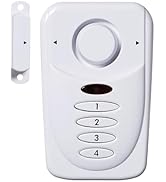 SABRE Elite Wireless Door Alarm with Exit/Entry Delay Mode, Home Mode &amp; Keypad, Deters Intruders ...