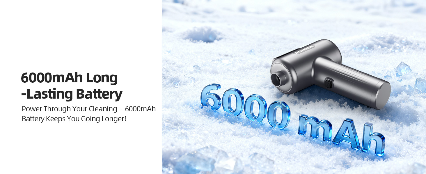 6000mAh Long-Lasting Battery