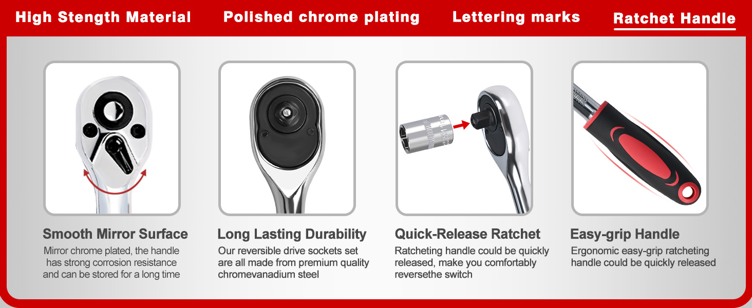 12pcs socket wrench set