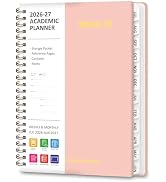 Planner 2026-2027, Weekly and Monthly Academic Year Calendar Planner, July 2026 - June 2027, Dail...
