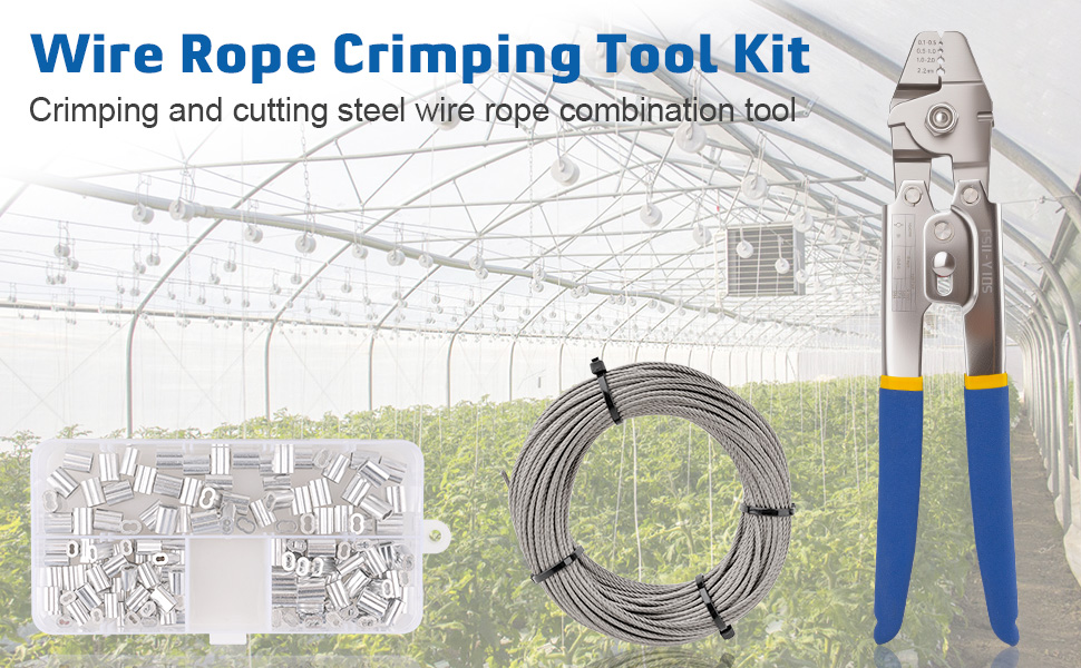 wire rope crimping tool