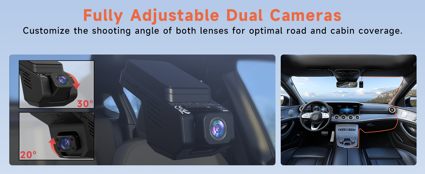 Adjustable dual cameras