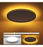 Fairdeer 12 Inch LED Ceiling Light with Night Light, 24W 2400LM 3000K Warm to 6500K Cold Light Se...