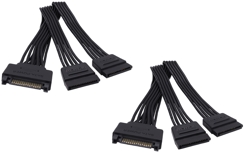 SATA 15pin Power Y Splitter Cable