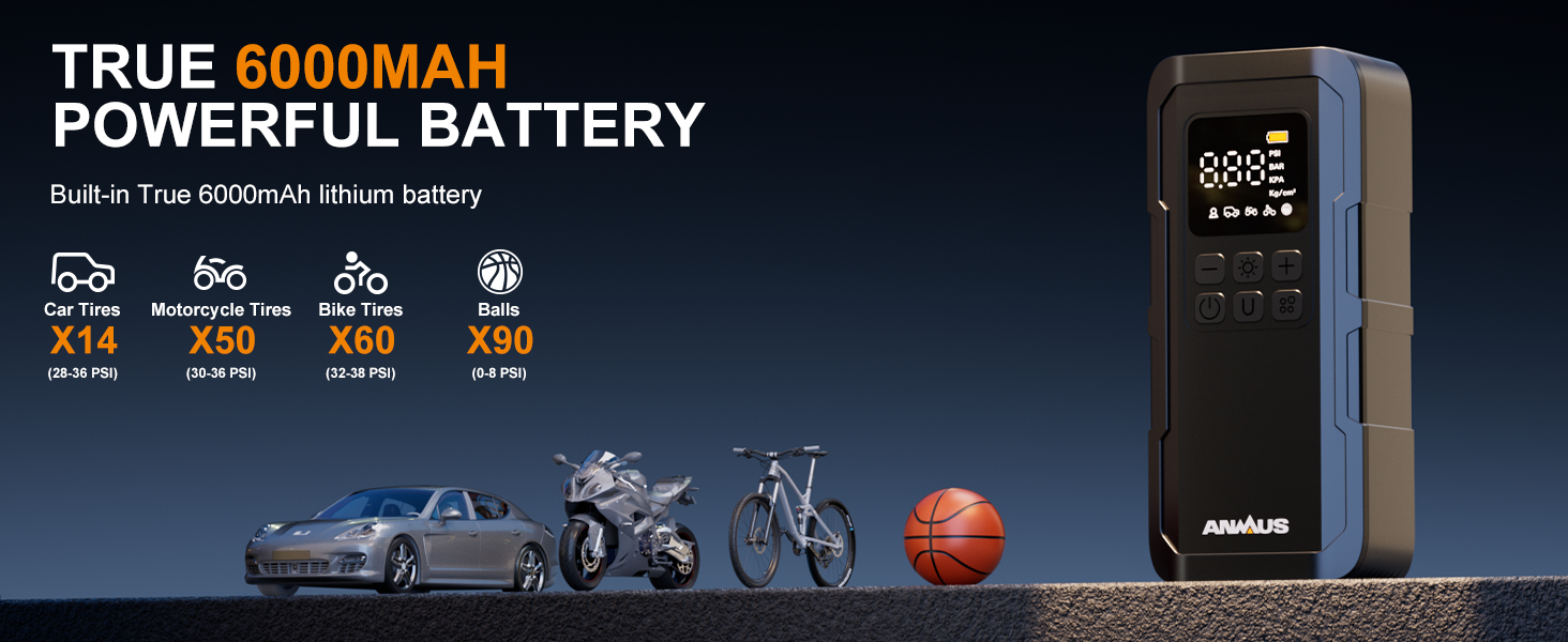 Tire Inflator Portable Air Compressor