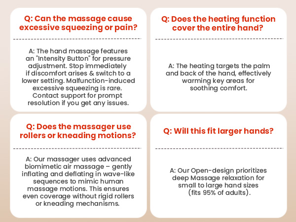 professional hand massager for arthritis and carpal tunnel with heat and compression UL certified
