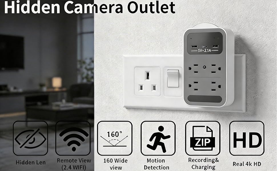 hidden camera outlet