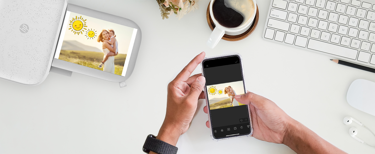 HP Sprocket Studio Plus WiFi Printer – Wirelessly Prints 4x6” Photos from Your iOS & Android Device