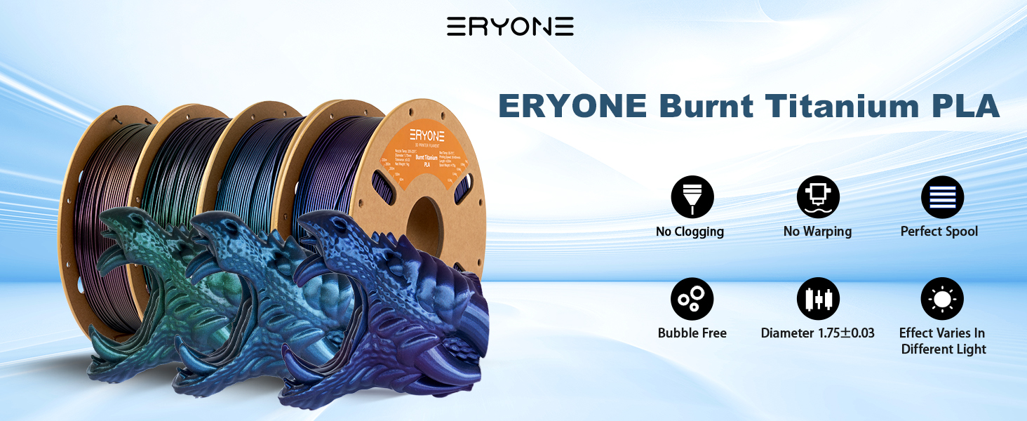 ERYONE Burnt Titanium PLA