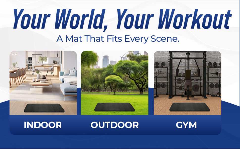 hom gym outdoor indoor yoga mat knee pads travel portable gardening