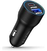 USBC Car Charger for iPhone 15, PD+QC Dual Port 48w Type C Fast Charging Cigarette Lighter Flush ...