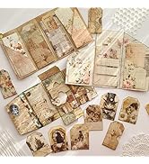 Bomichi Junk Journal Supplies, Vintage Decorative Scrapbook Supplies for Junk Journal Card Making...