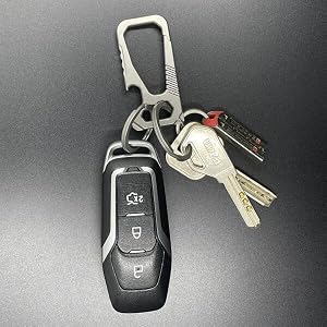 Imentha titanium keychain