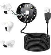 Power Cable and Plug-in Mount for Floodlight Cams Compatible with Floodlight Cam Wired Pro/Plus, ...