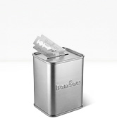 Bambaw Blade Bank for Safety Razor Blade Disposal Silver