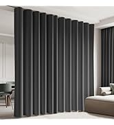 Cbsroro Room Divider Blackout Curtain Track Curtains Wall Dividers Panels Screen for Living Rooms...