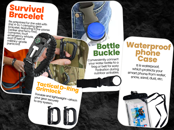 travel outdoor vehicle pre packed bug out bag backpack survival kit emergency with tourniquet