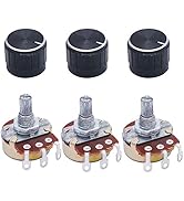 TWTADE / 3pcs wh138 100 ohm Potentiometer Single Turn Rotary Linear Variable Potentiometer +3pcs ...