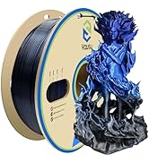 YOUSU PLA Filament 1.75mm, 3D Printer Filament Silk Black Blue Color Changing Filament 3D Printin...