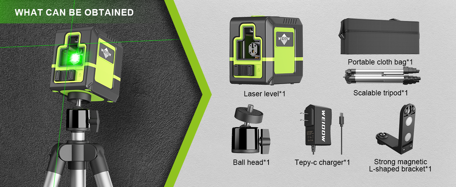 Laser level with tripod