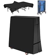 Ping Pong Table Cover Outdoor Waterproof, 600D Indoor Table Tennis Cover Fits Universal 9x5 FT Fo...