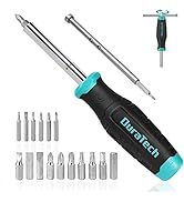 DURATECH Multi-bit Screwdriver Set, 18-in-1 Screwdriver with T-bar and Precision Screwdriver Stor...