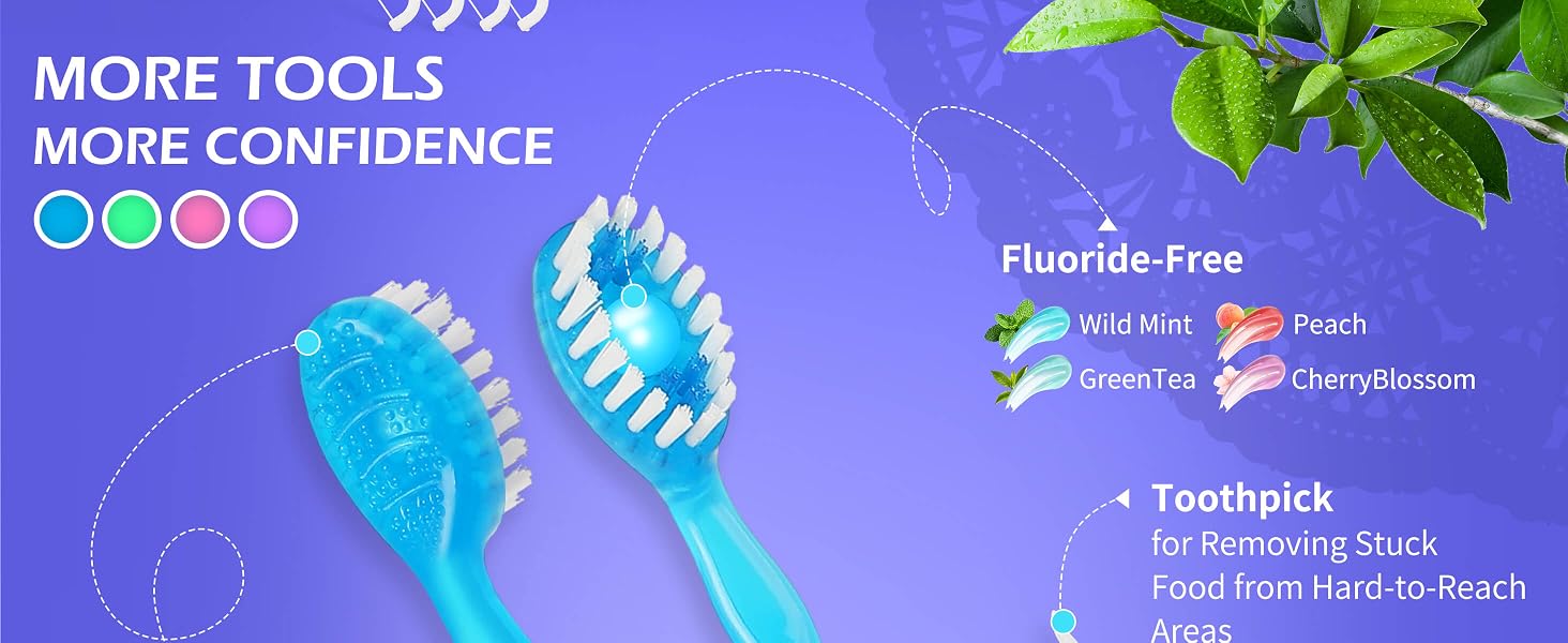 Newppon 40 Pack Mini Disposable Toothbrush