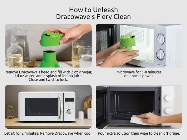 how to use dracowave ototo microwave cleaner steam