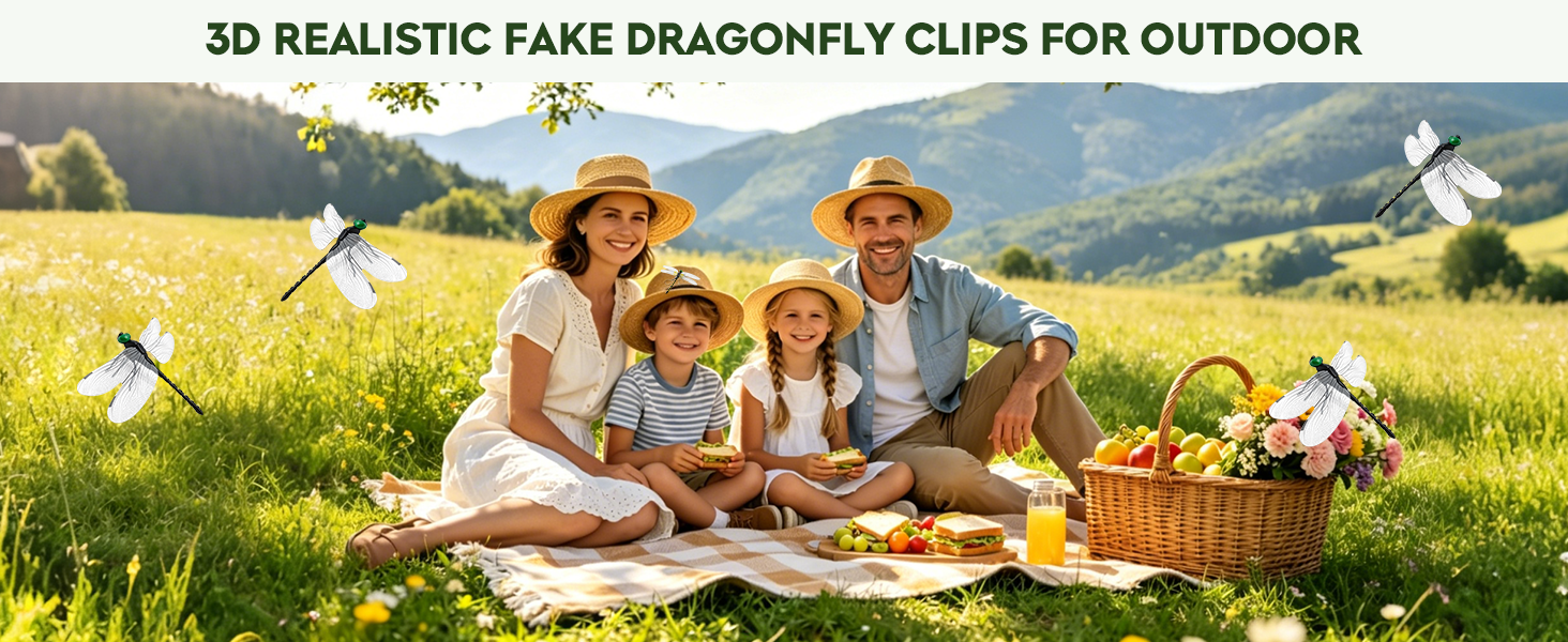 3D Artificial Dragonfly Clip
