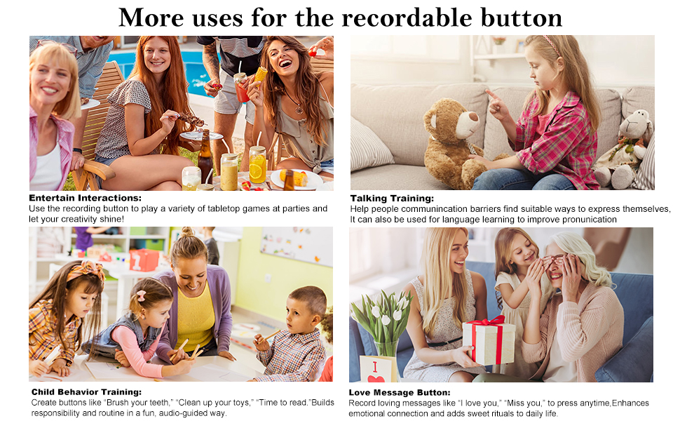 dog buttons talk, recordable buttons for classroom, dog buttons for communication