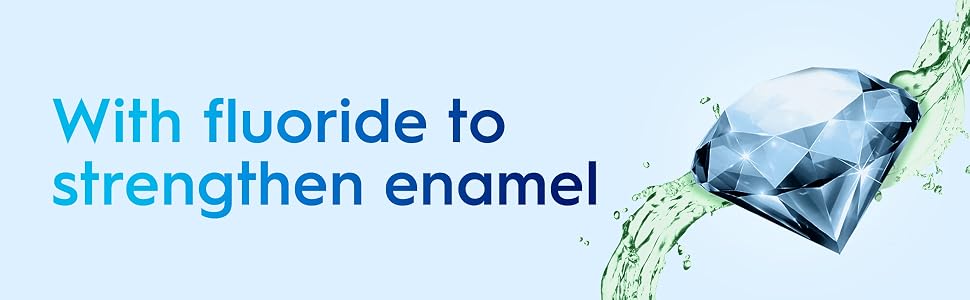 With fluoride to strengthen enamel