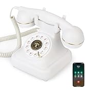 Sangyn Bluetooth Retro Desk Phone with Handset &amp; Speakerphone, Classic Bluetooth Landline Telepho...