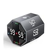 Ticktime Pomodoro Timer Cube, Custom Pomodoro, Pause &amp; Resume, Silent, Vibrate &amp; Adjustable Sound...