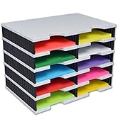 Ultimate Office TierDrop Literature Organizer/Forms Mailroom Classroom Sorter, 10-Compartments wi...