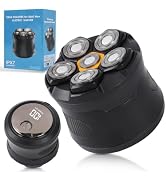 6D Head Shaver for Bald Men,Electric Razor with 360° Floating Magnetic Head | Head Shaving Razor ...