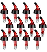 NFFIBDH Automatic Measured Bottle Pourer - Quick Shot Spirit Measure Pourer with Dust Caps for Wi...