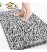 Arotive Luxury Bathroom Rugs 30x20, Extra Soft Thick Absorbent Shaggy Chenille Bath Rugs, Non-Sli...