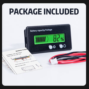 Motorcycle Golf cart Battery Meter Digital Battery Capacity Remaining Capacity Percentage Tester 